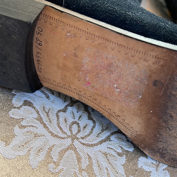 Zalo beaded & embroidered black suede tall boots - Picture 10 of 13